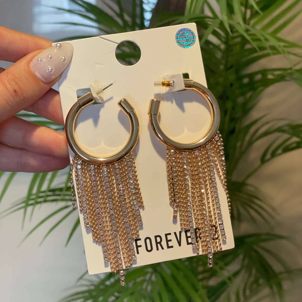 F21 gold earring